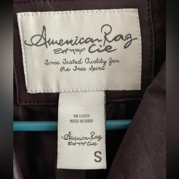 NWOT American rag faux leather jacket. Size Small retail around $100 has recipet - Picture 3 of 8